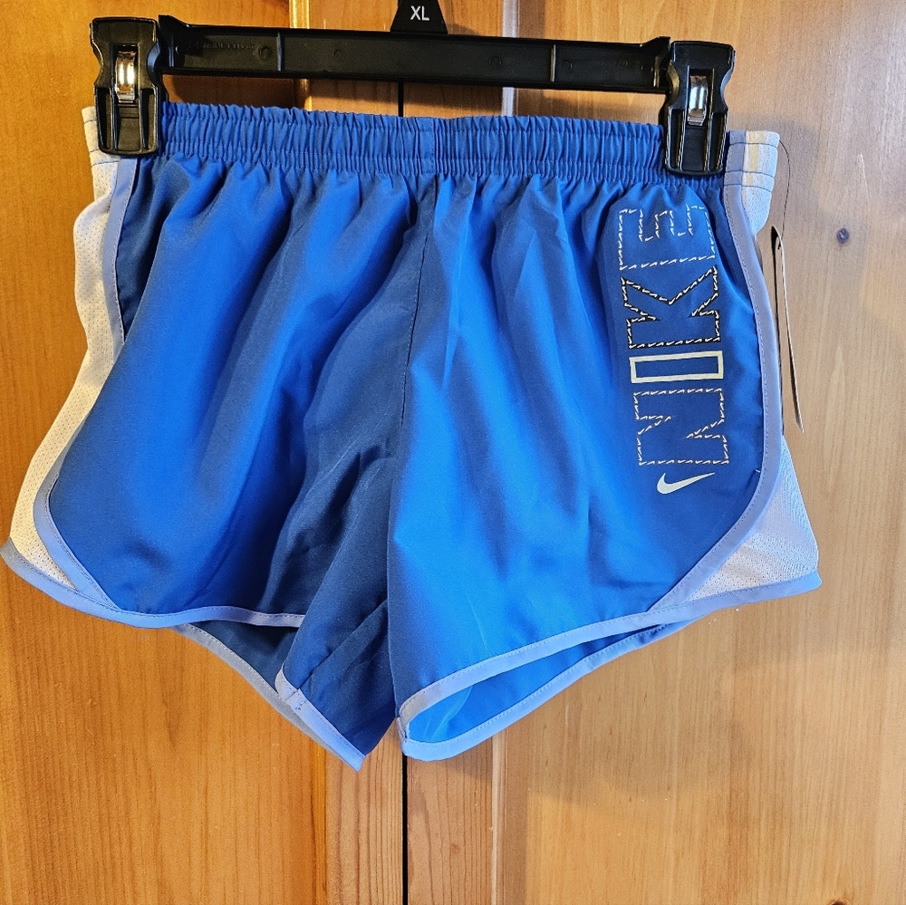 NWT Nike Girl''s Athletic Blue Shorts SIZE MEDIUM